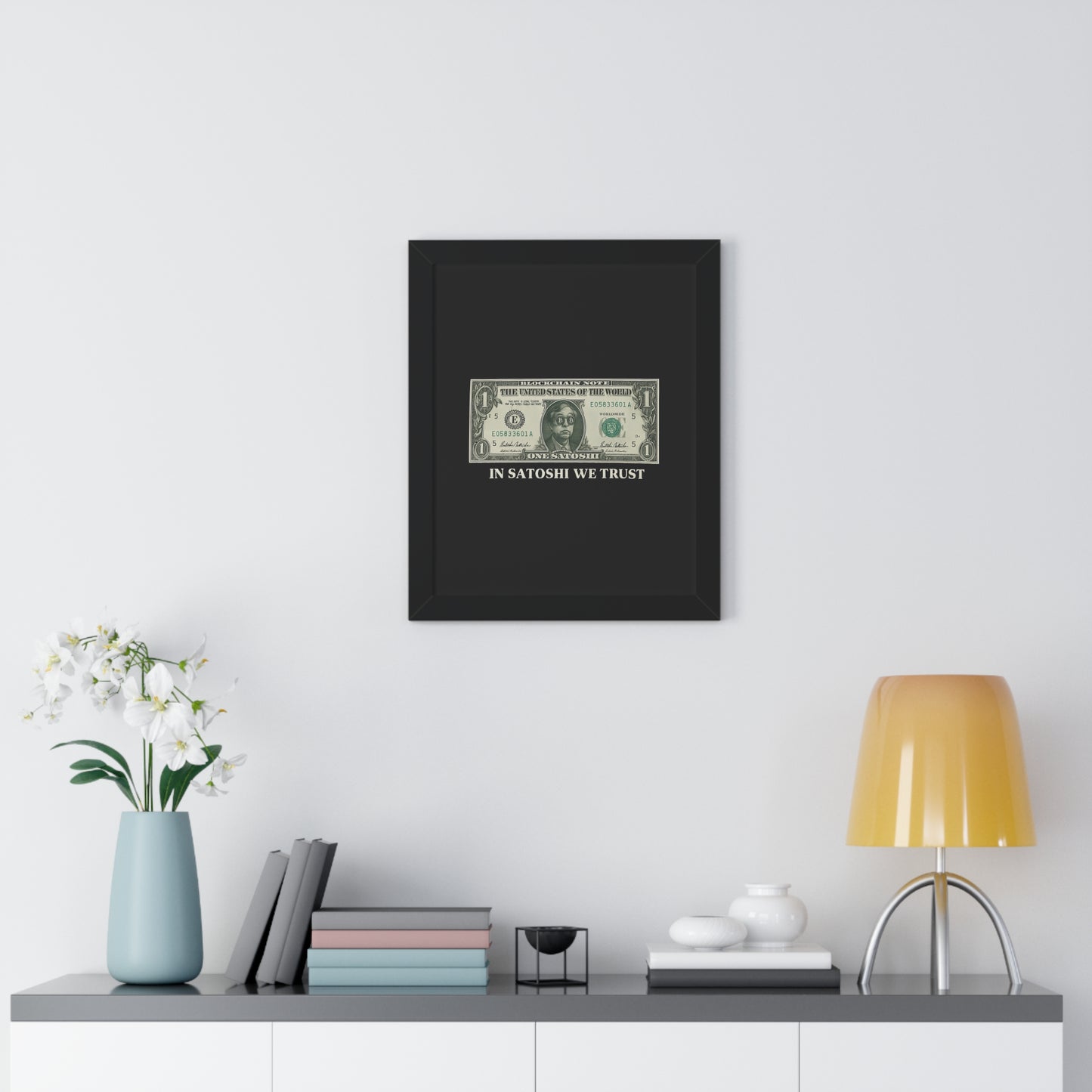 Satoshi Dollar Wall Art