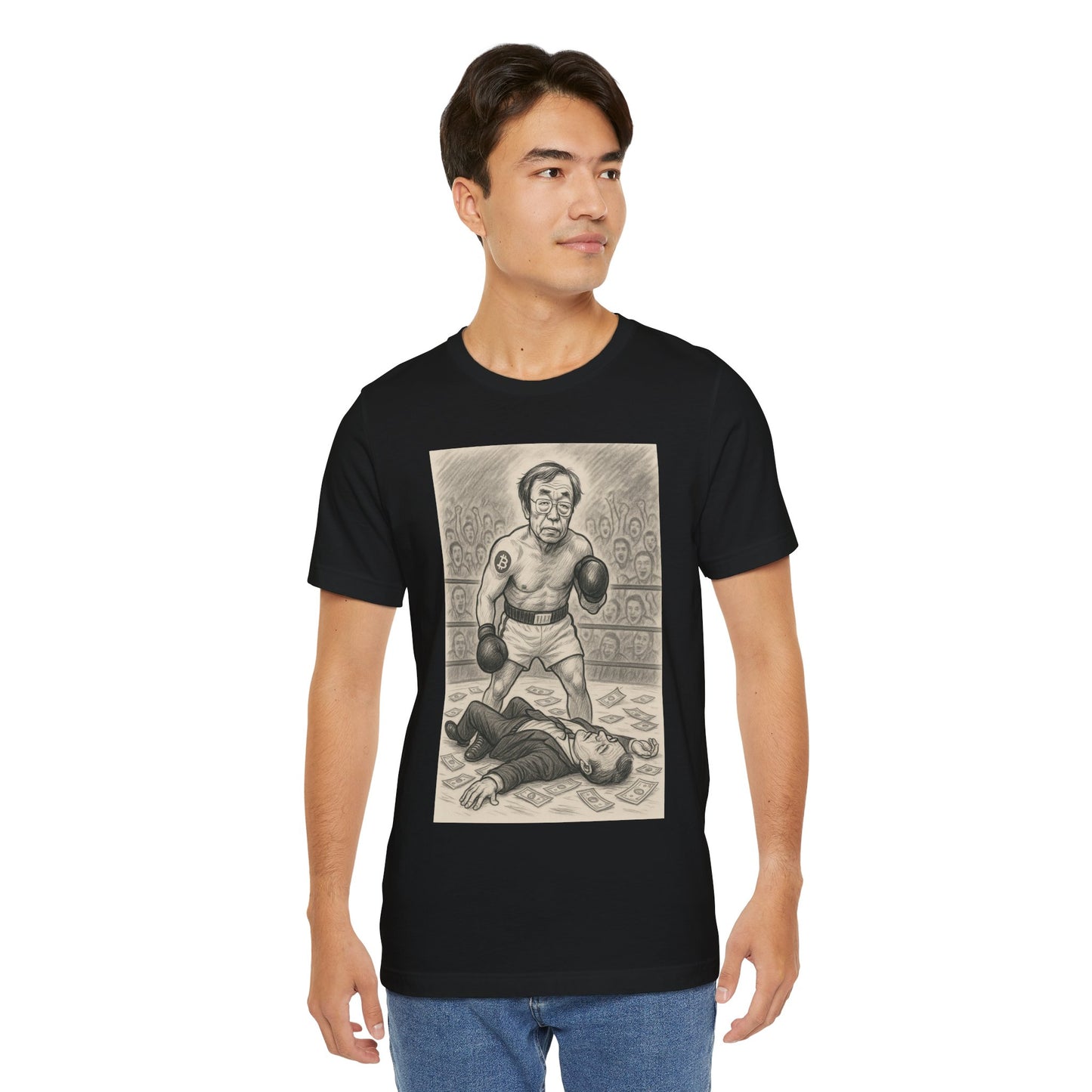 Bitcoin vs Fiat Boxing Tee