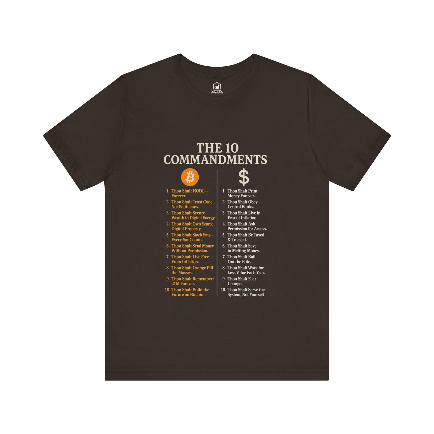 Bitcoin 10 Commandments Tee