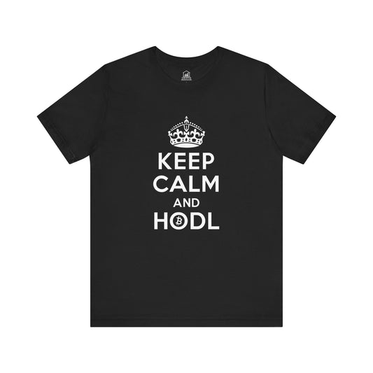 Keep Calm and HODL BTC Tee