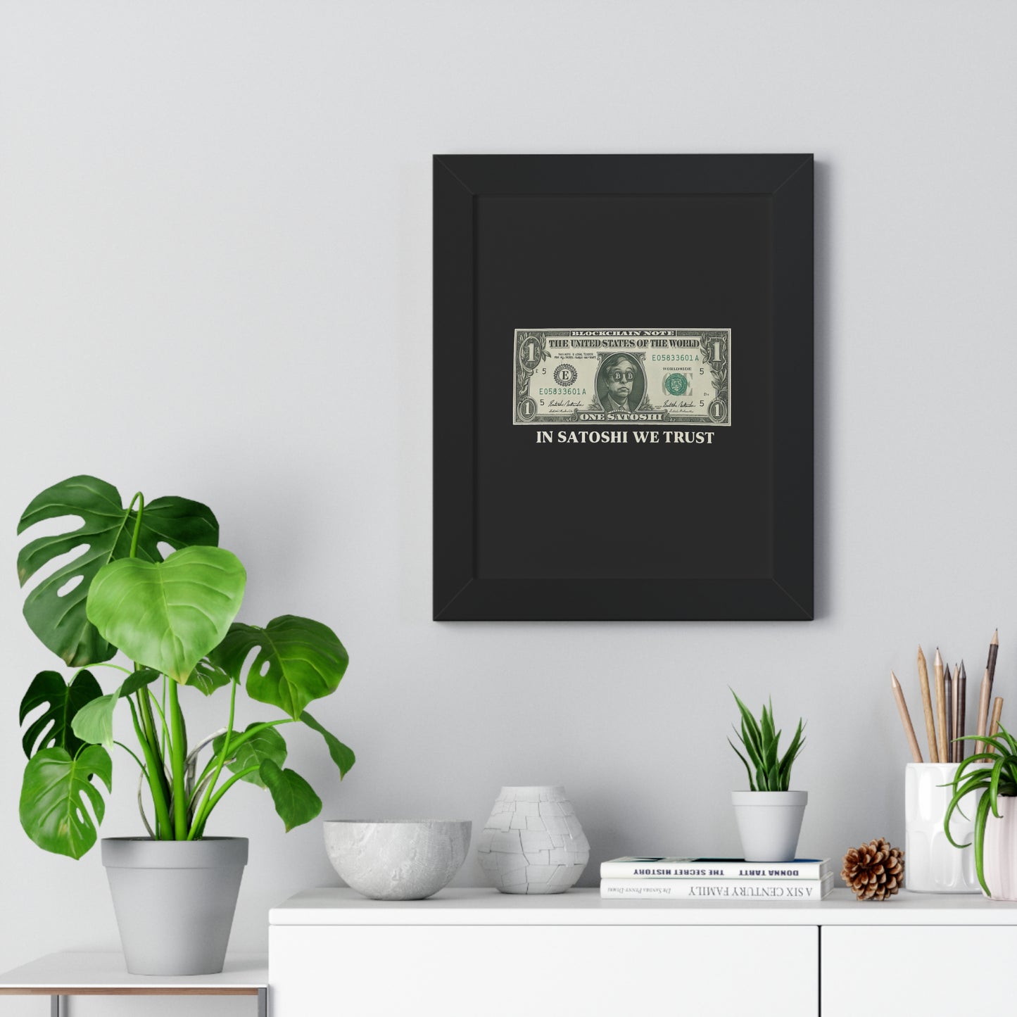 Satoshi Dollar Wall Art