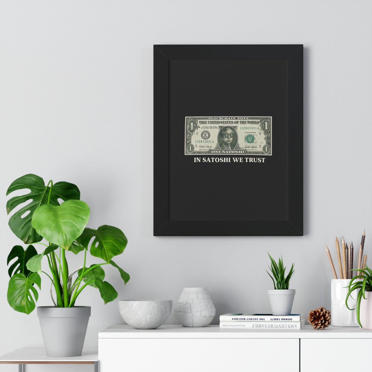 Satoshi Dollar Wall Art