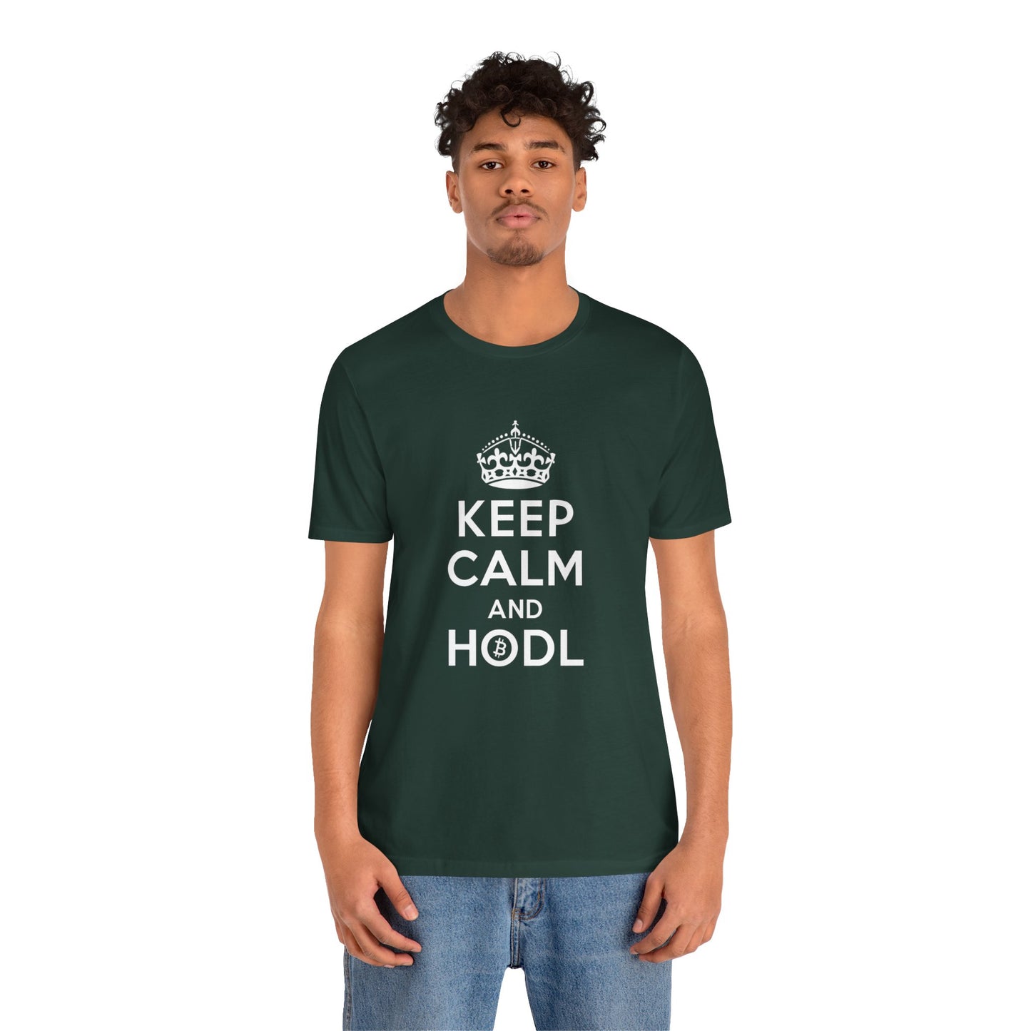 Keep Calm and HODL BTC Tee