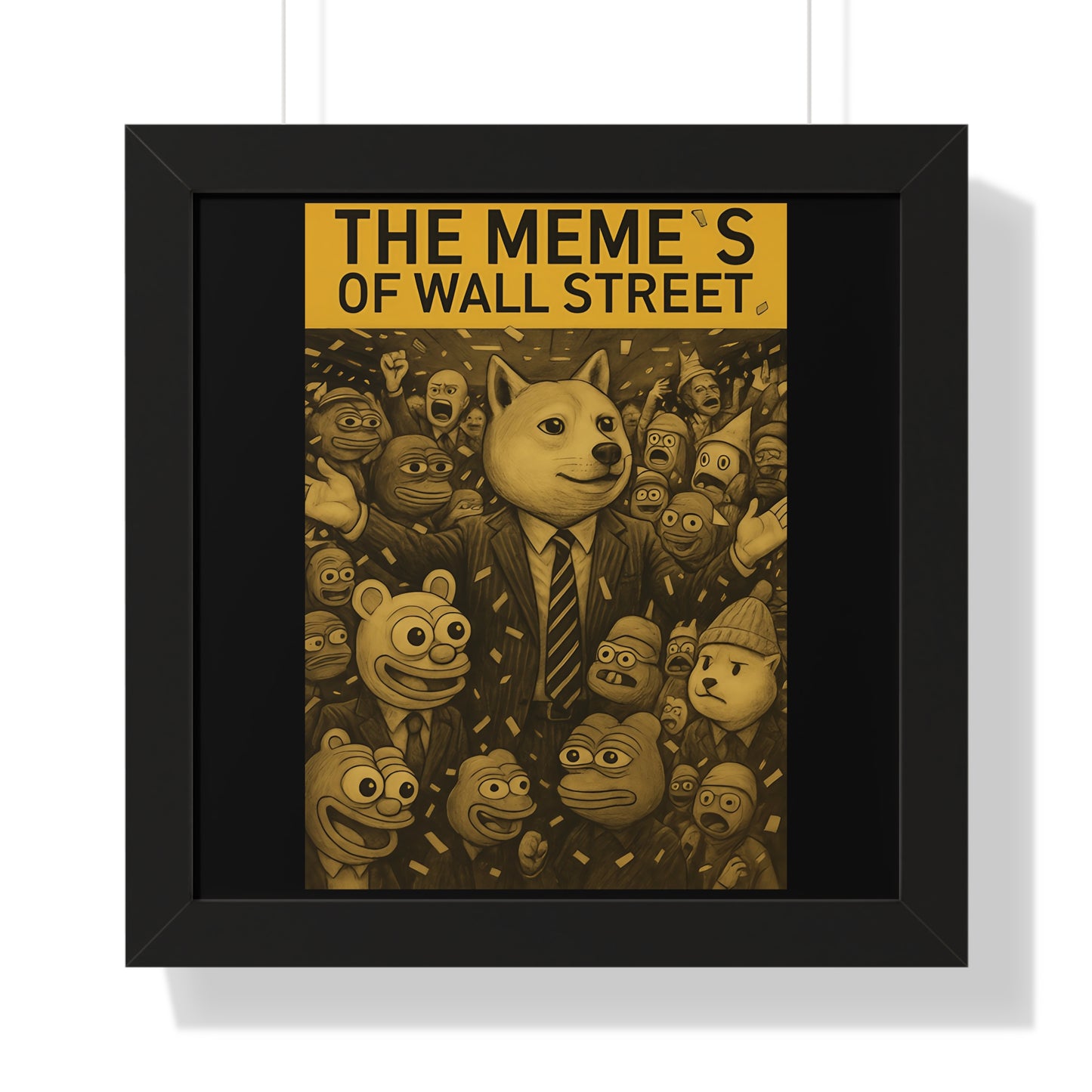 Memes of Wall Street Wall Art