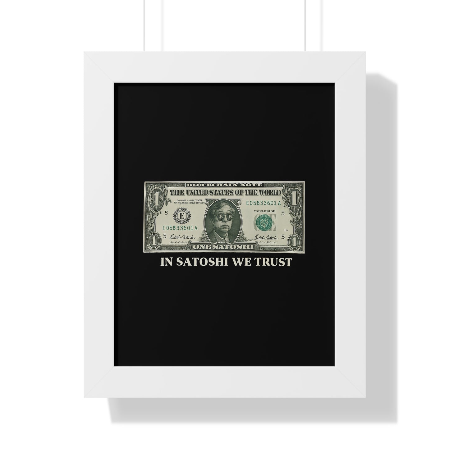 Satoshi Dollar Wall Art