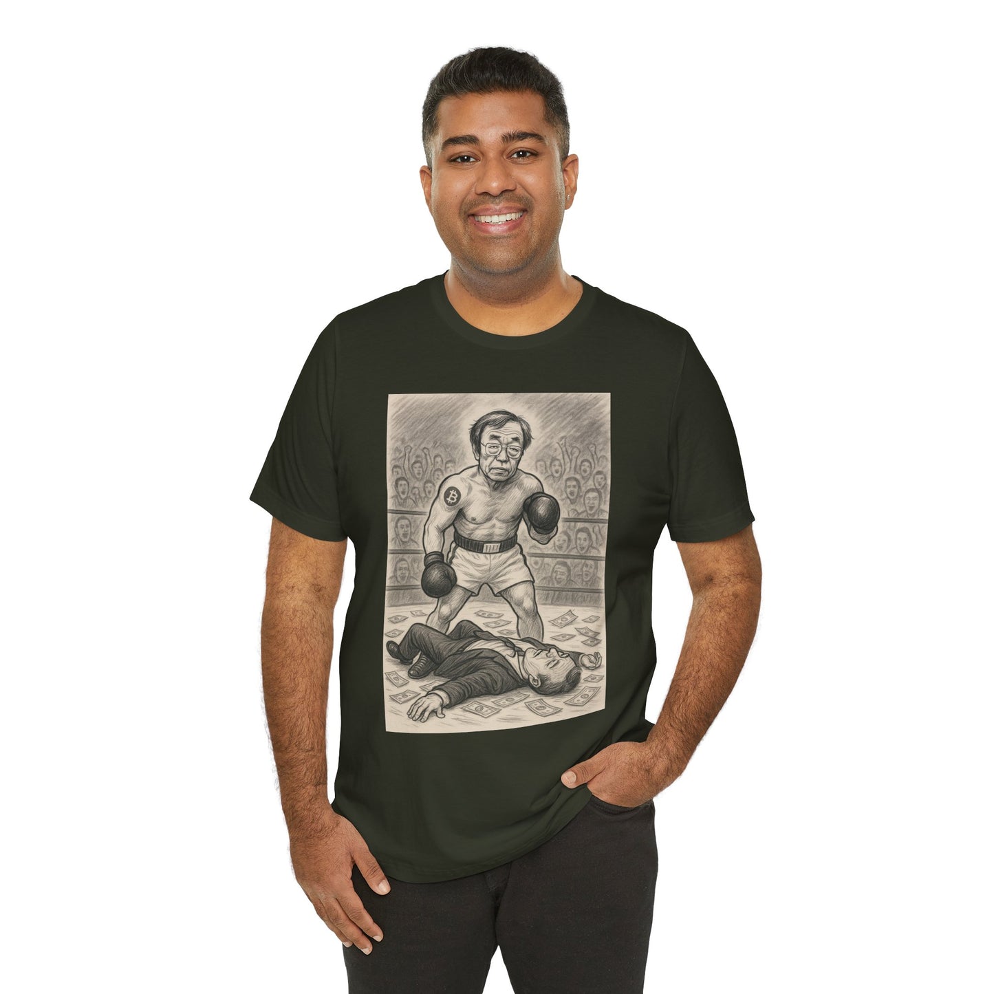 Bitcoin vs Fiat Boxing Tee