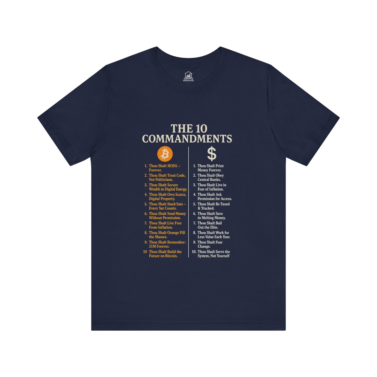 Bitcoin 10 Commandments Tee