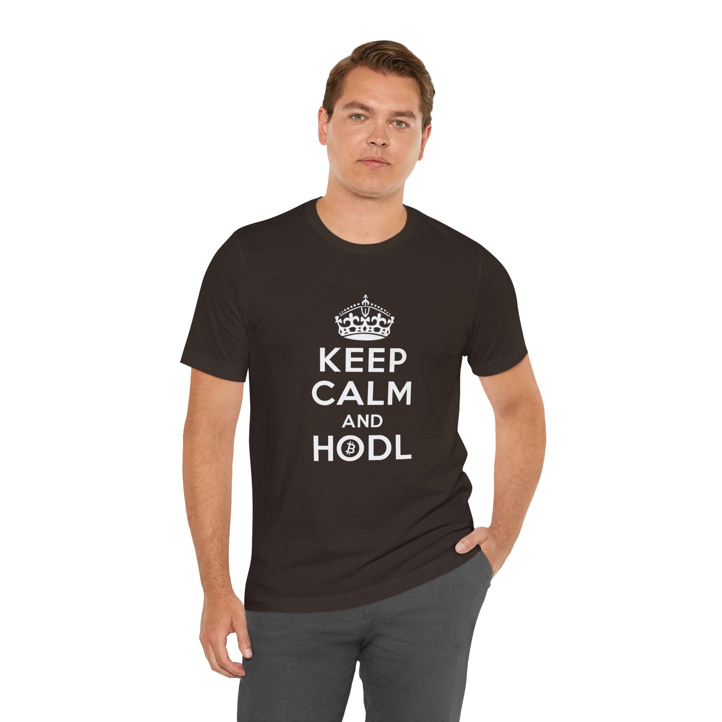 Keep Calm and HODL BTC Tee