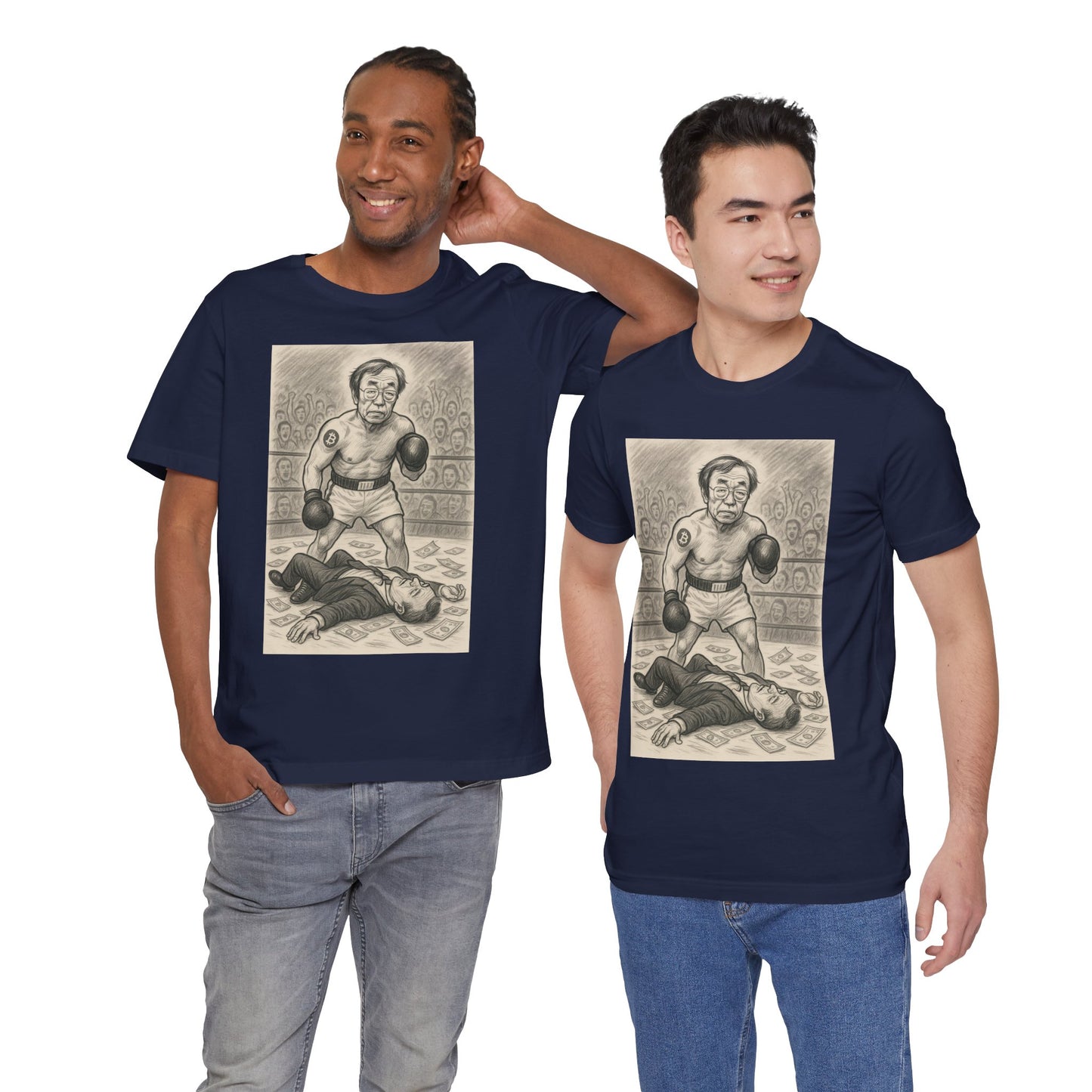 Bitcoin vs Fiat Boxing Tee